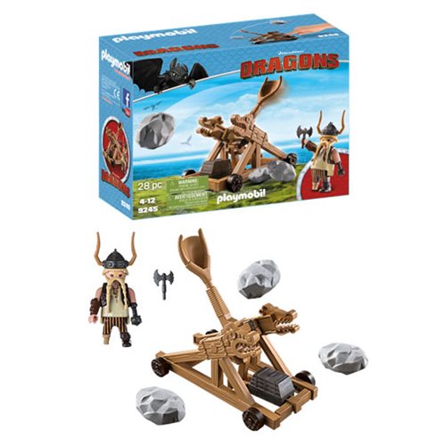 How to Train Your Dragon Gobber with Catapult Playset